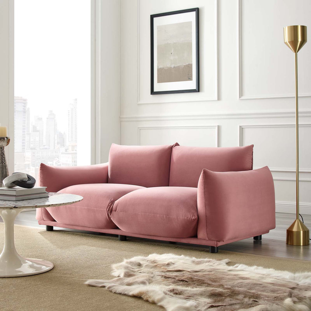 Modway Copious Performance Velvet Loveseat - EEI-5471 | Loveseats | Modishstore - 5