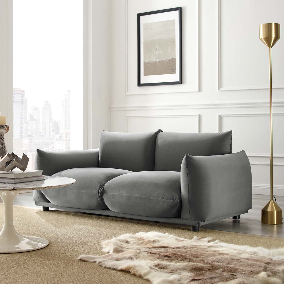 Modway Copious Performance Velvet Loveseat - EEI-5471 | Loveseats | Modishstore - 9