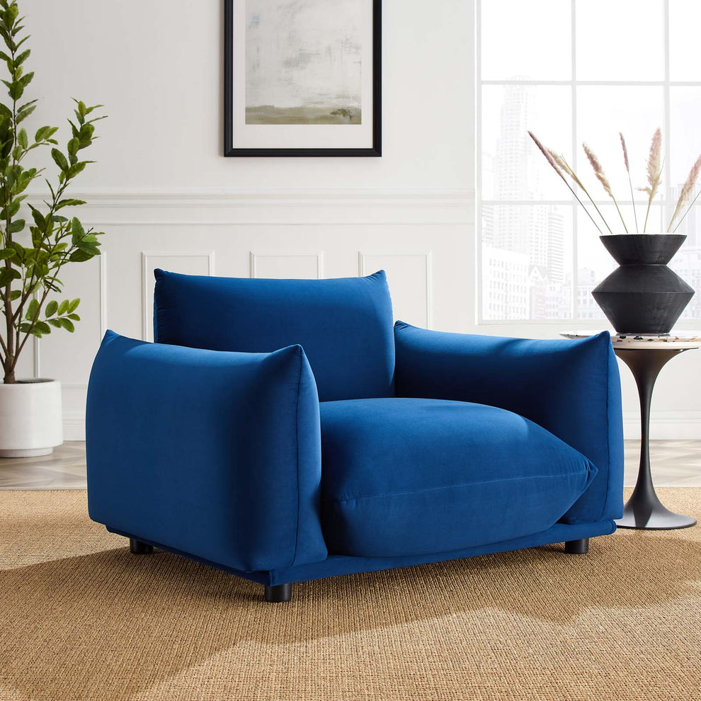 Modway Copious Performance Velvet Armchair - EEI-5472 | Armchairs | Modishstore - 12