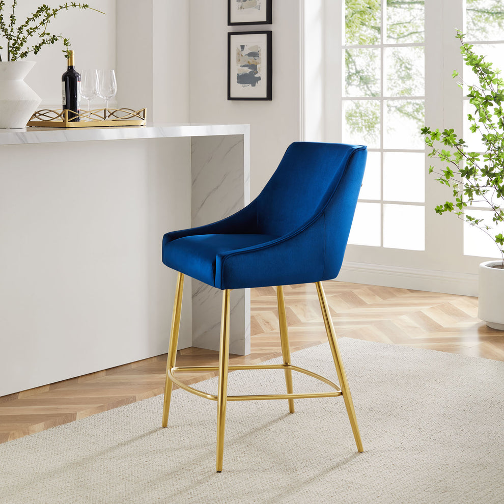 Discern Performance Velvet Counter Stool By Modway - EEI-5474 | Bar Stools | Modishstore - 32