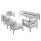Shore Sunbrella® Fabric Outdoor Patio Aluminum 7 Piece Sectional Sofa Set By Modway - EEI-5481 | Outdoor Sofas, Loveseats & Sectionals | Modishstore - 2