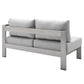Shore Sunbrella® Fabric Outdoor Patio Aluminum 7 Piece Sectional Sofa Set By Modway - EEI-5481 | Outdoor Sofas, Loveseats & Sectionals | Modishstore - 5