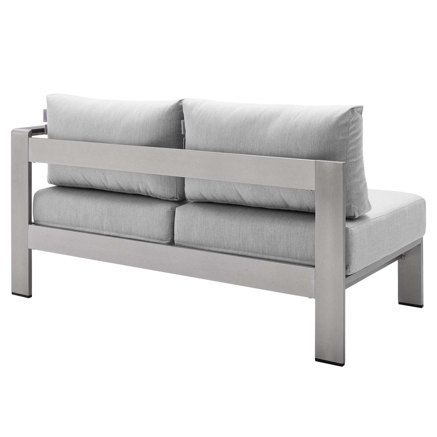 Shore Sunbrella® Fabric Outdoor Patio Aluminum 7 Piece Sectional Sofa Set By Modway - EEI-5481 | Outdoor Sofas, Loveseats & Sectionals | Modishstore - 5