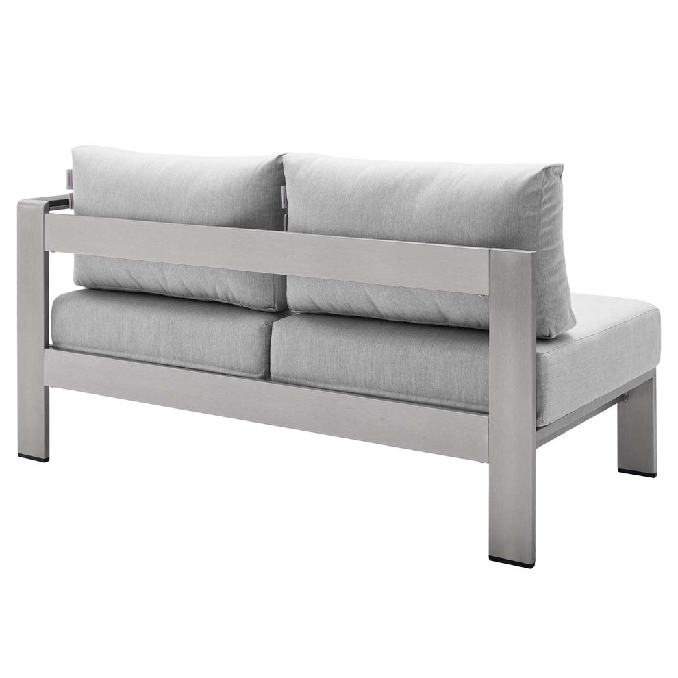 Shore Sunbrella® Fabric Outdoor Patio Aluminum 7 Piece Sectional Sofa Set By Modway - EEI-5481 | Outdoor Sofas, Loveseats & Sectionals | Modishstore - 5