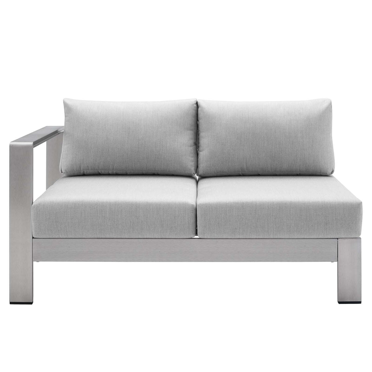 Shore Sunbrella® Fabric Outdoor Patio Aluminum 7 Piece Sectional Sofa Set By Modway - EEI-5481 | Outdoor Sofas, Loveseats & Sectionals | Modishstore - 6