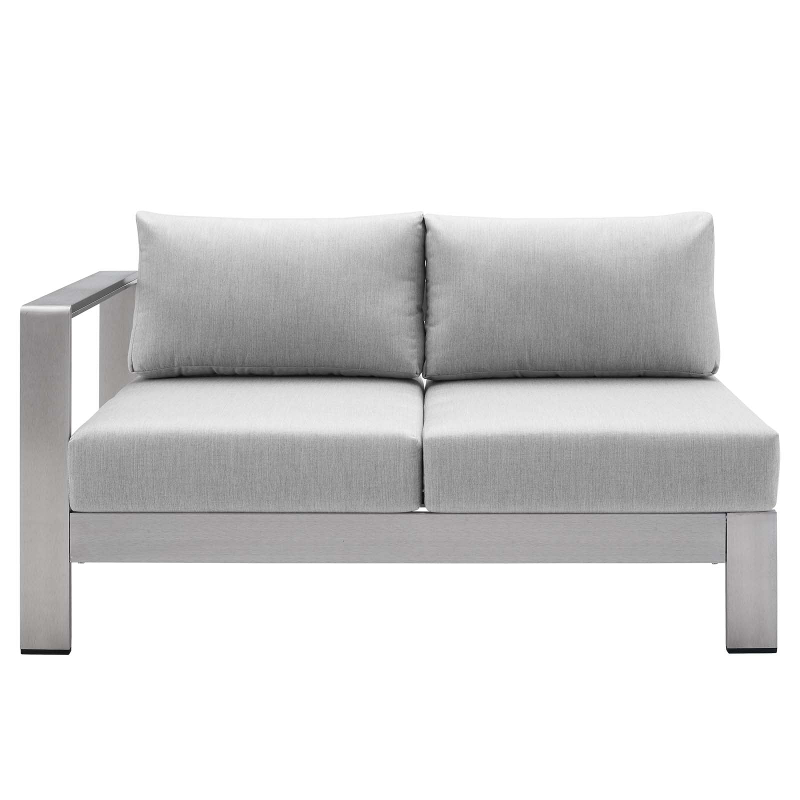 Shore Sunbrella® Fabric Outdoor Patio Aluminum 7 Piece Sectional Sofa Set By Modway - EEI-5481 | Outdoor Sofas, Loveseats & Sectionals | Modishstore - 6