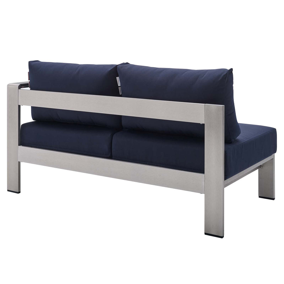 Shore Sunbrella® Fabric Outdoor Patio Aluminum 7 Piece Sectional Sofa Set By Modway - EEI-5481 | Outdoor Sofas, Loveseats & Sectionals | Modishstore - 10