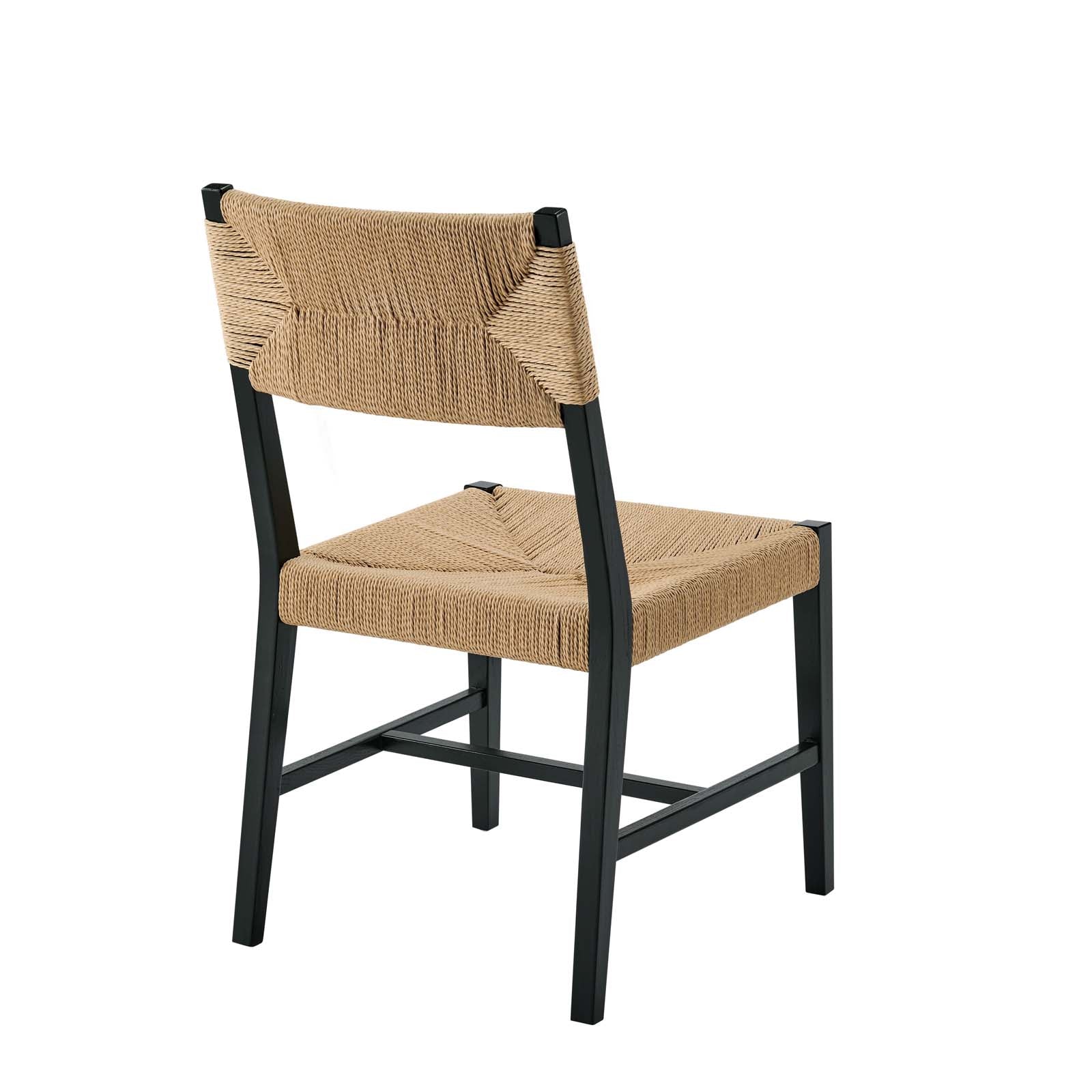 Bodie Wood Dining Chair By Modway - EEI-5489-BLK-NAT | Dining Chairs |  Modishstore - 4