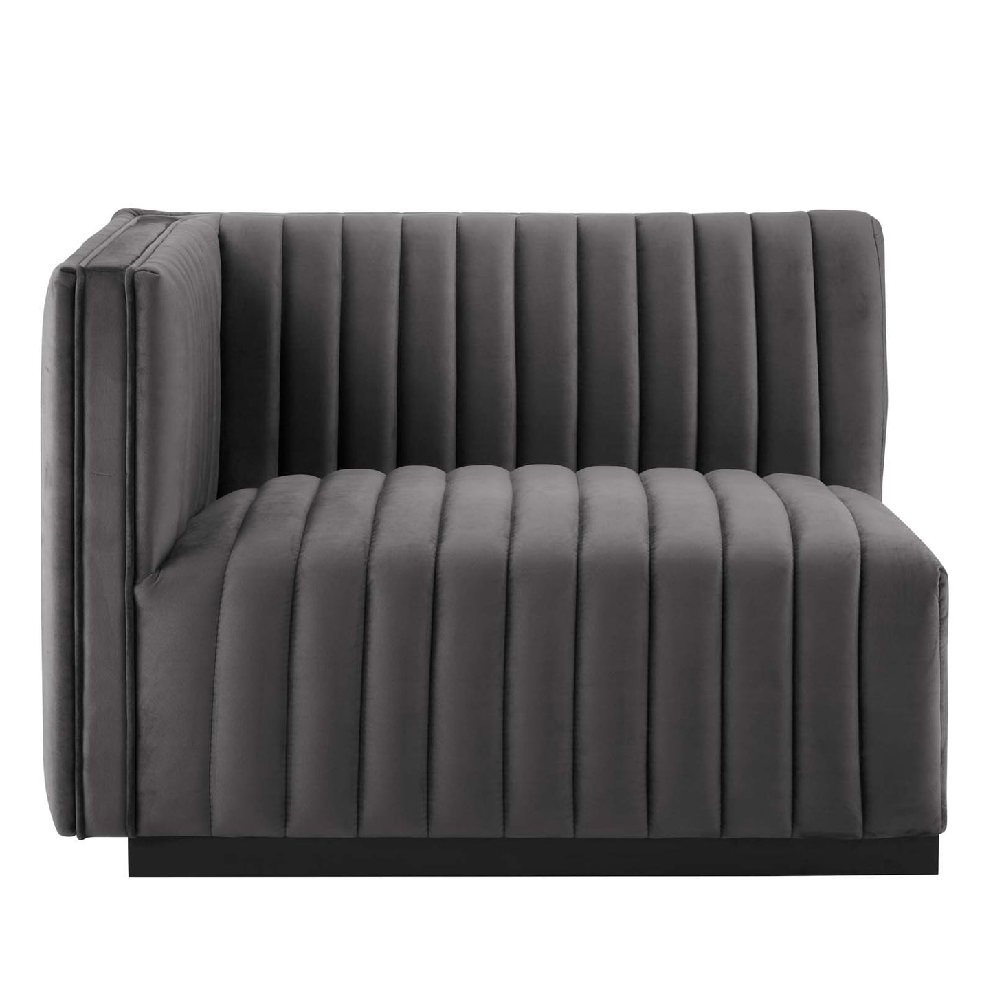 Conjure Channel Tufted Performance Velvet Left-Arm Chair By Modway - EEI-5490 | Armchairs | Modishstore - 14