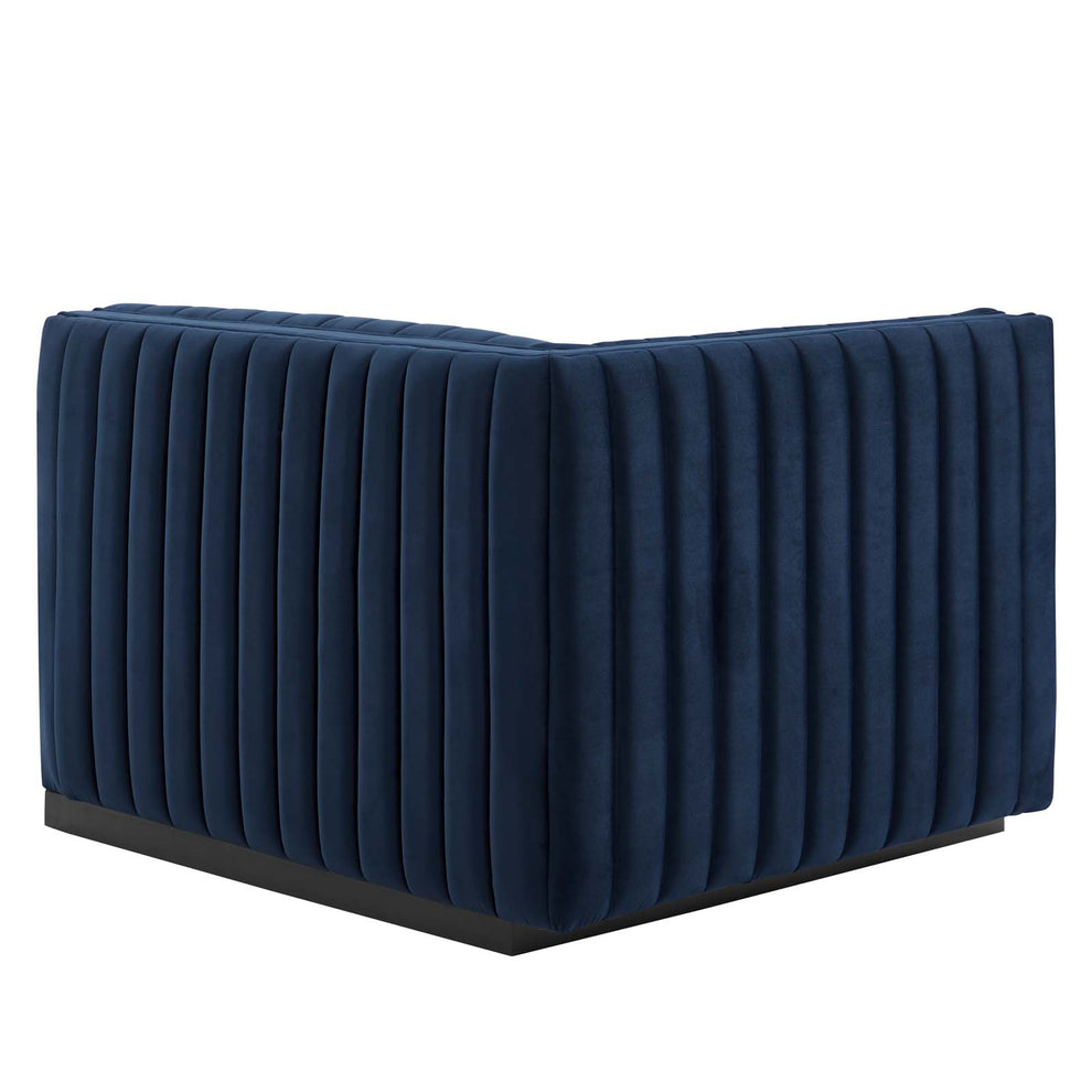 Conjure Channel Tufted Performance Velvet Left-Arm Chair By Modway - EEI-5490 | Armchairs | Modishstore - 21