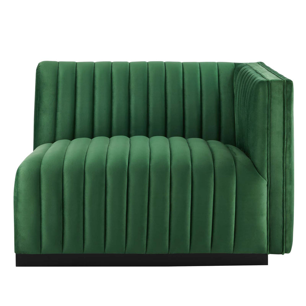 Conjure Channel Tufted Performance Velvet Right-Arm Chair By Modway - EEI-5492 | Armchairs | Modishstore - 8