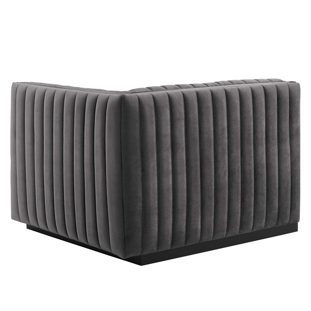 Conjure Channel Tufted Performance Velvet Right-Arm Chair By Modway - EEI-5492 | Armchairs | Modishstore - 15