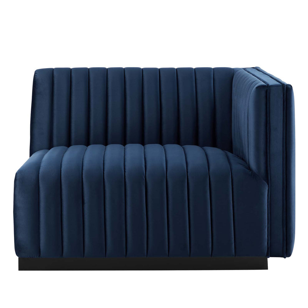 Conjure Channel Tufted Performance Velvet Right-Arm Chair By Modway - EEI-5492 | Armchairs | Modishstore - 20