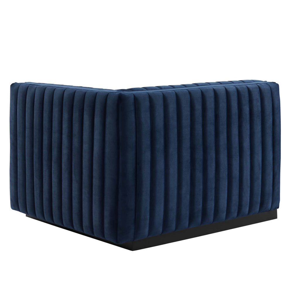 Conjure Channel Tufted Performance Velvet Right-Arm Chair By Modway - EEI-5492 | Armchairs | Modishstore - 21