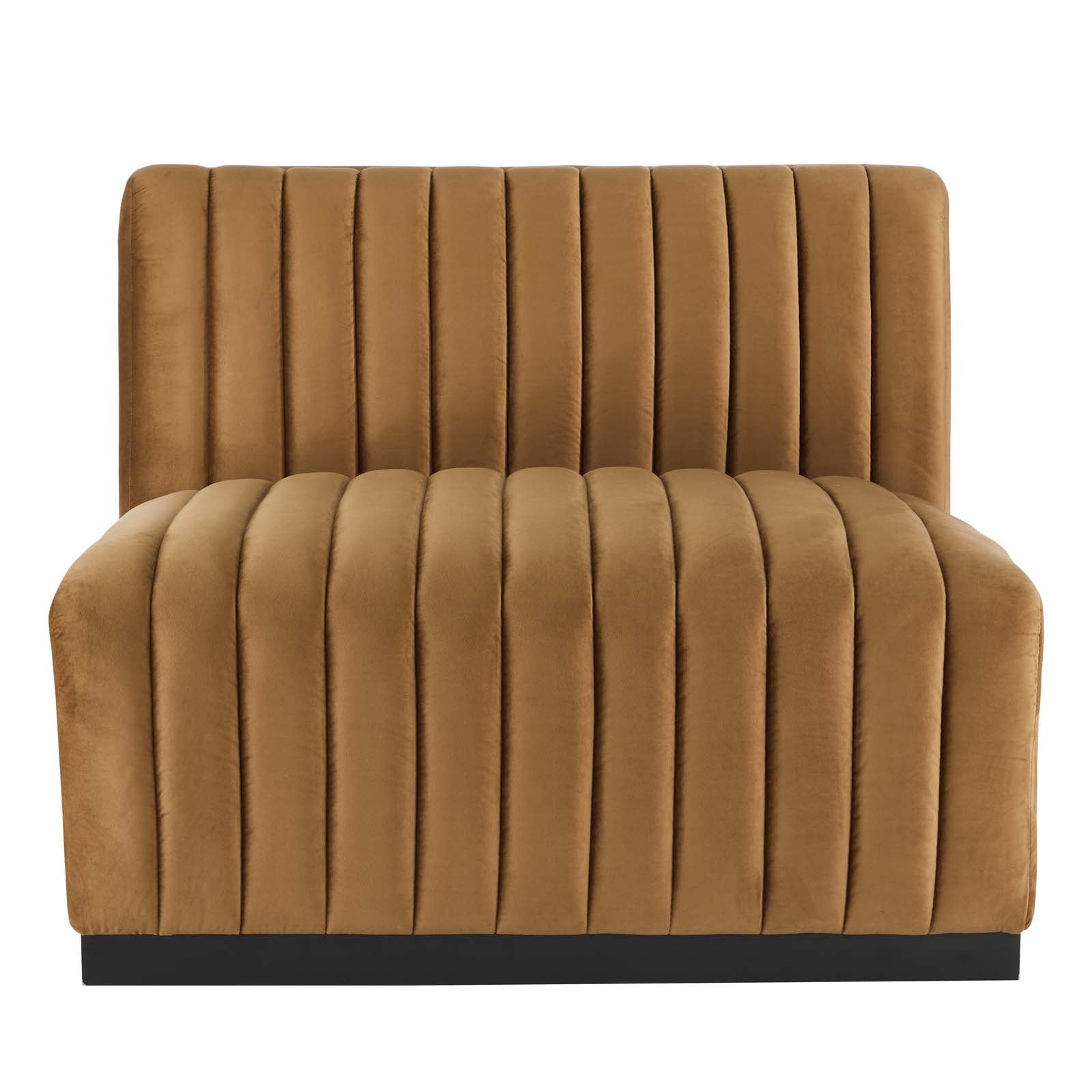 Conjure Channel Tufted Performance Velvet Armless Chair By Modway - EEI-5494 | Sofas | Modishstore - 4