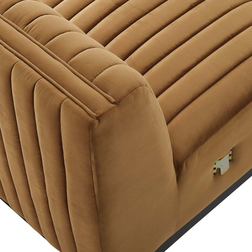 Conjure Channel Tufted Performance Velvet Armless Chair By Modway - EEI-5494 | Sofas | Modishstore - 6