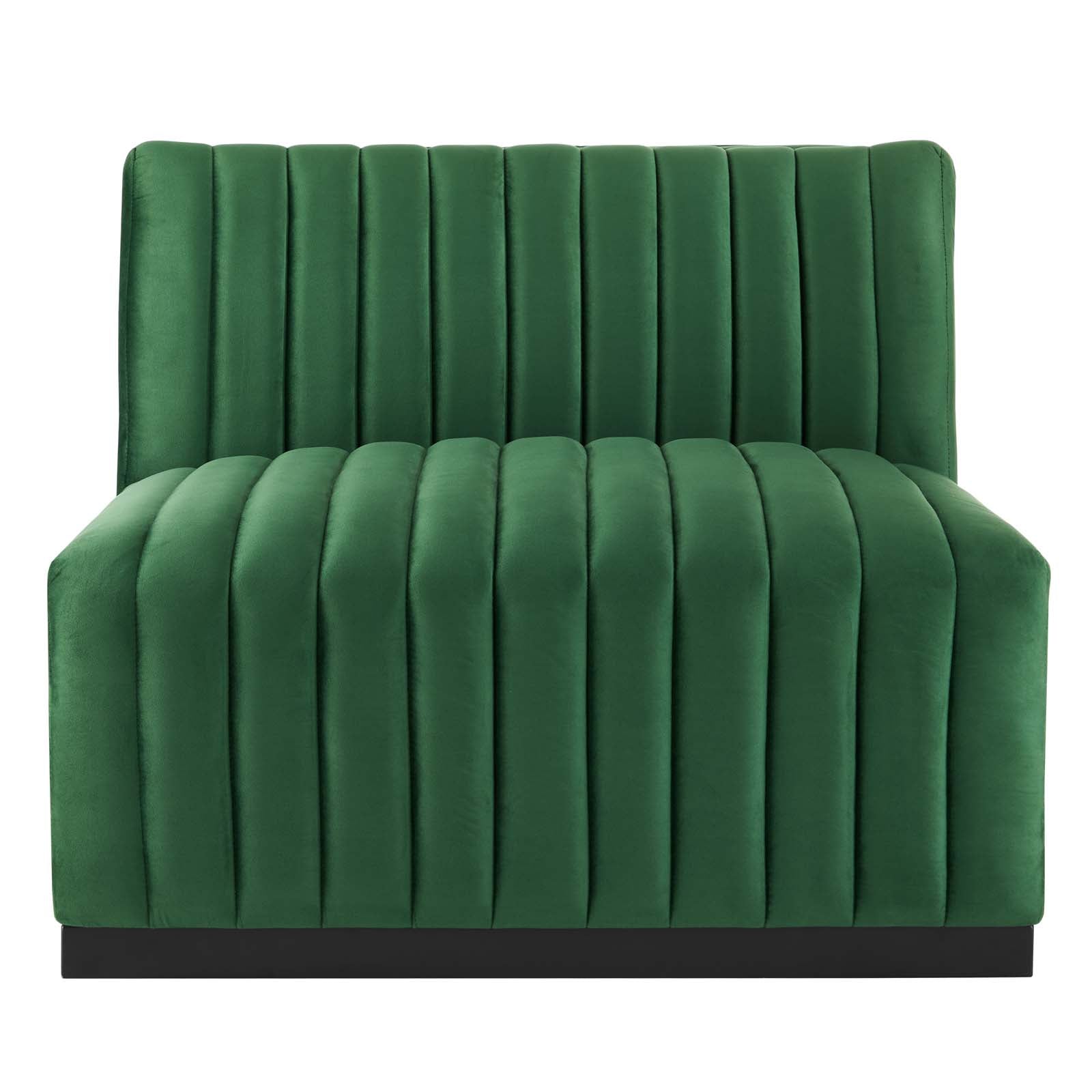 Conjure Channel Tufted Performance Velvet Armless Chair By Modway - EEI-5494 | Sofas | Modishstore - 10
