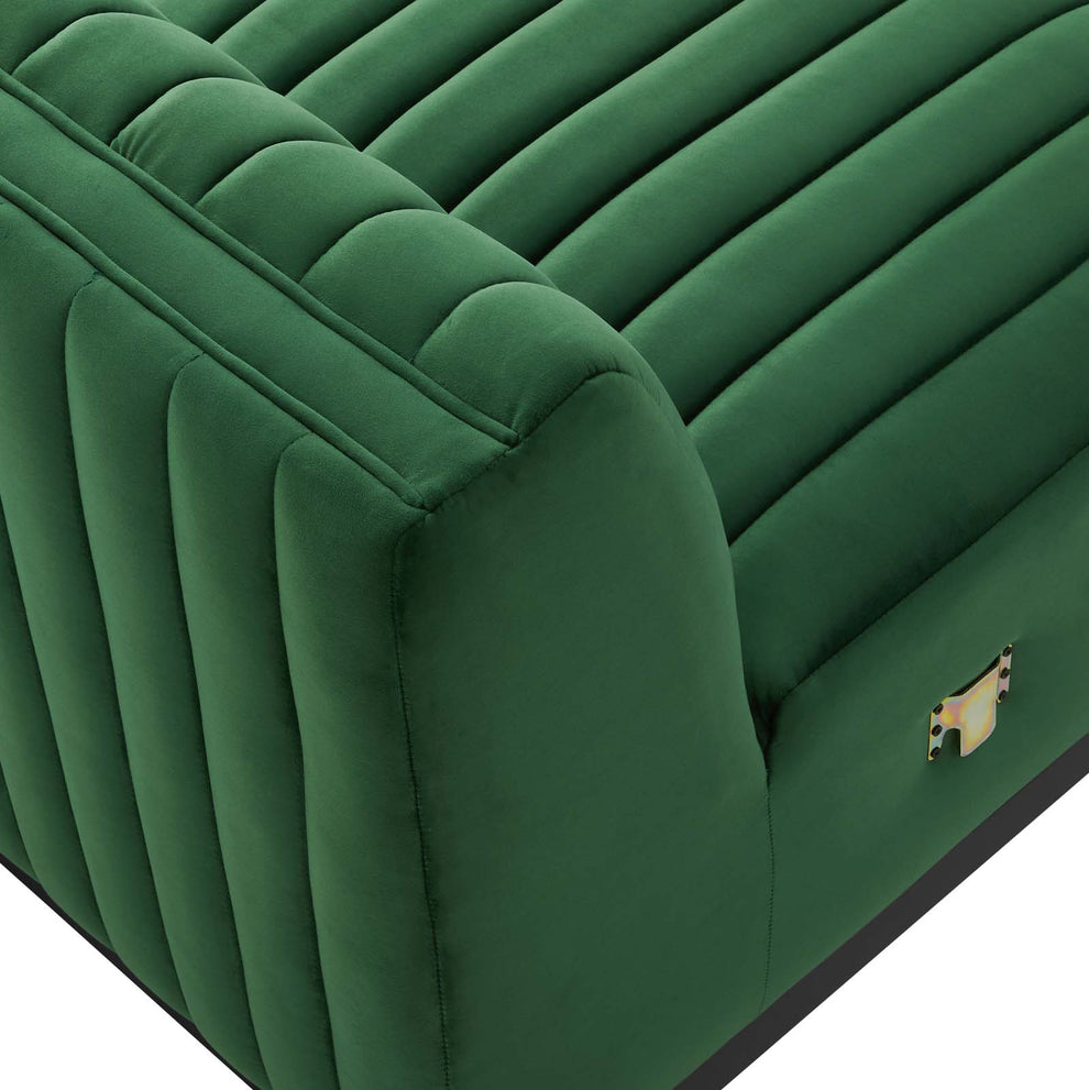 Conjure Channel Tufted Performance Velvet Armless Chair By Modway - EEI-5494 | Sofas | Modishstore - 11