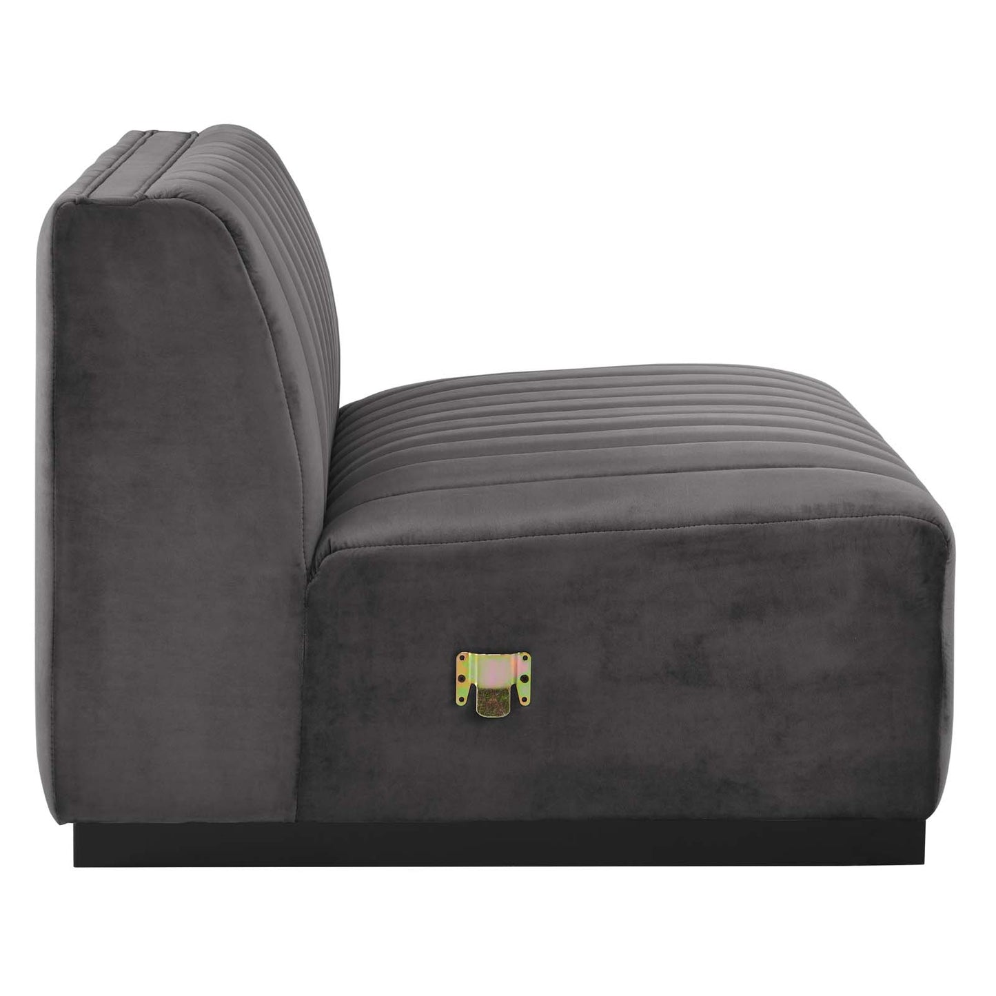 Conjure Channel Tufted Performance Velvet Armless Chair By Modway - EEI-5494 | Sofas | Modishstore - 15
