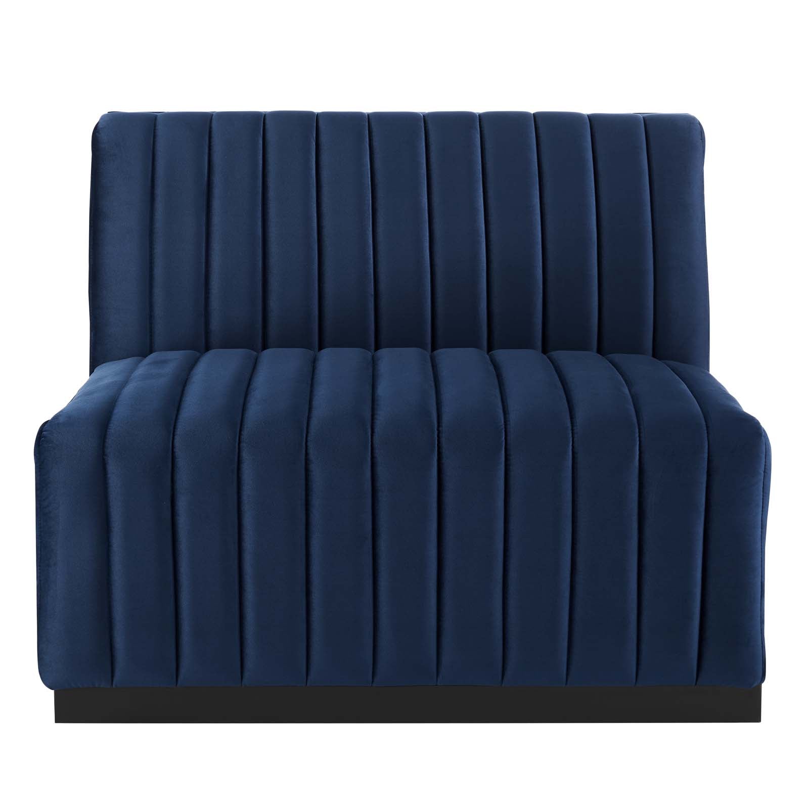 Conjure Channel Tufted Performance Velvet Armless Chair By Modway - EEI-5494 | Sofas | Modishstore - 24