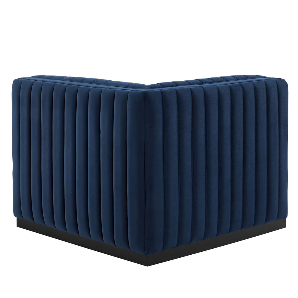 Conjure Channel Tufted Performance Velvet Left Corner Chair By Modway - EEI-5496 | Sofas | Modishstore - 21