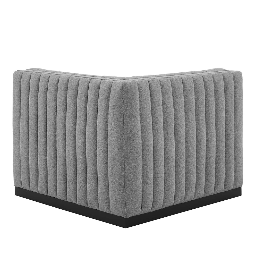 Conjure Channel Tufted Upholstered Fabric Left Corner Chair By Modway - EEI-5497 | Sofas | Modishstore - 10