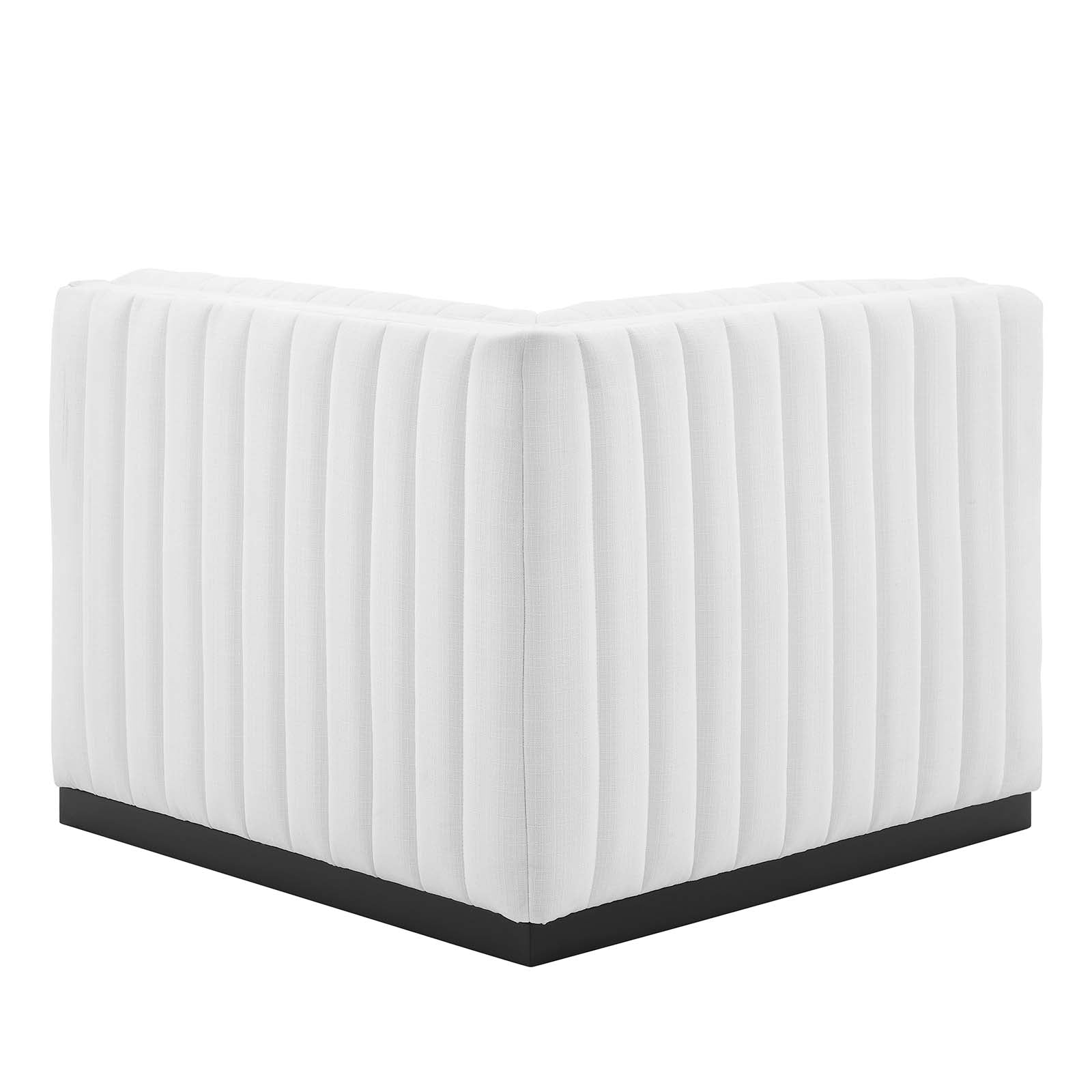 Conjure Channel Tufted Upholstered Fabric Left Corner Chair By Modway - EEI-5497 | Sofas | Modishstore - 15