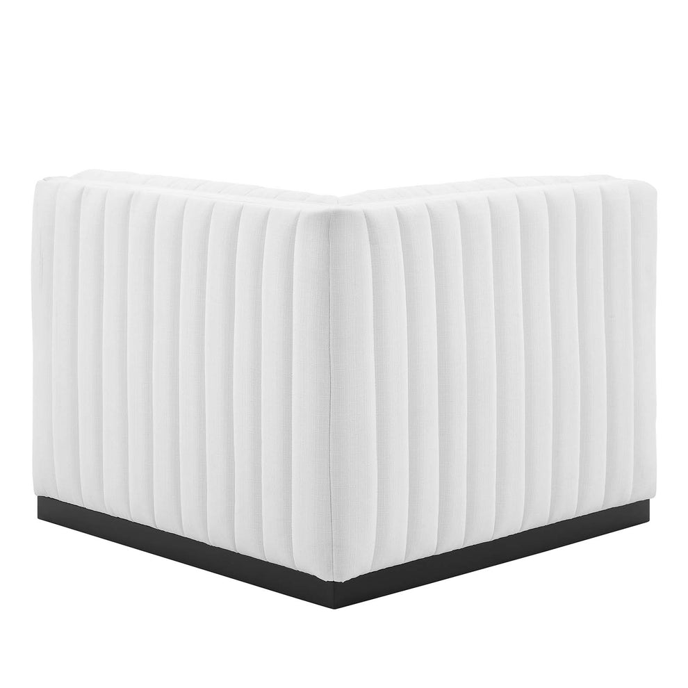 Conjure Channel Tufted Upholstered Fabric Left Corner Chair By Modway - EEI-5497 | Sofas | Modishstore - 15
