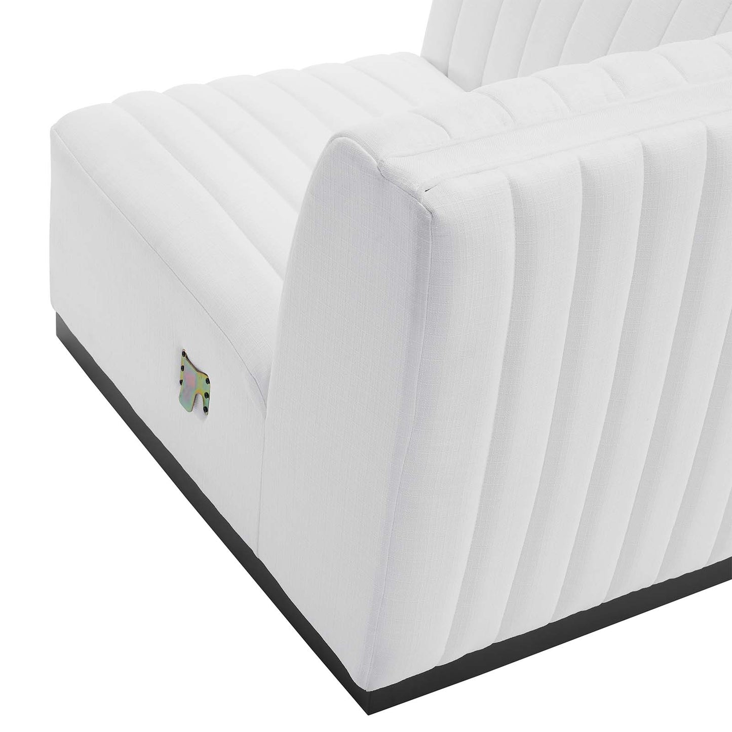 Conjure Channel Tufted Upholstered Fabric Left Corner Chair By Modway - EEI-5497 | Sofas | Modishstore - 16