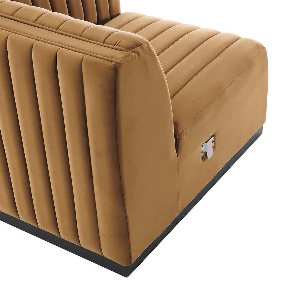 Conjure Channel Tufted Performance Velvet Right Corner Chair By Modway - EEI-5498 | Sofas | Modishstore - 5