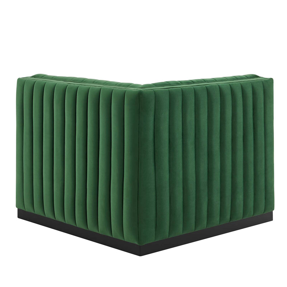Conjure Channel Tufted Performance Velvet Right Corner Chair By Modway - EEI-5498 | Sofas | Modishstore - 9