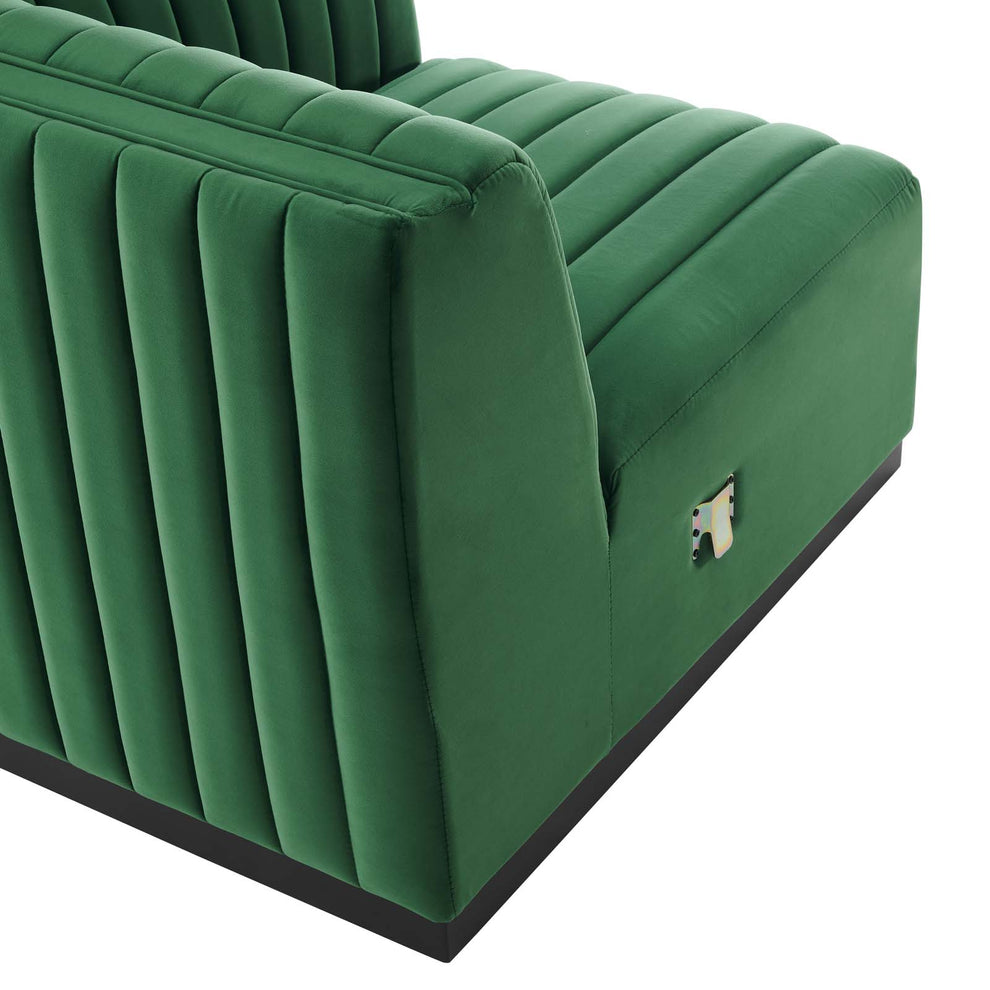 Conjure Channel Tufted Performance Velvet Right Corner Chair By Modway - EEI-5498 | Sofas | Modishstore - 10