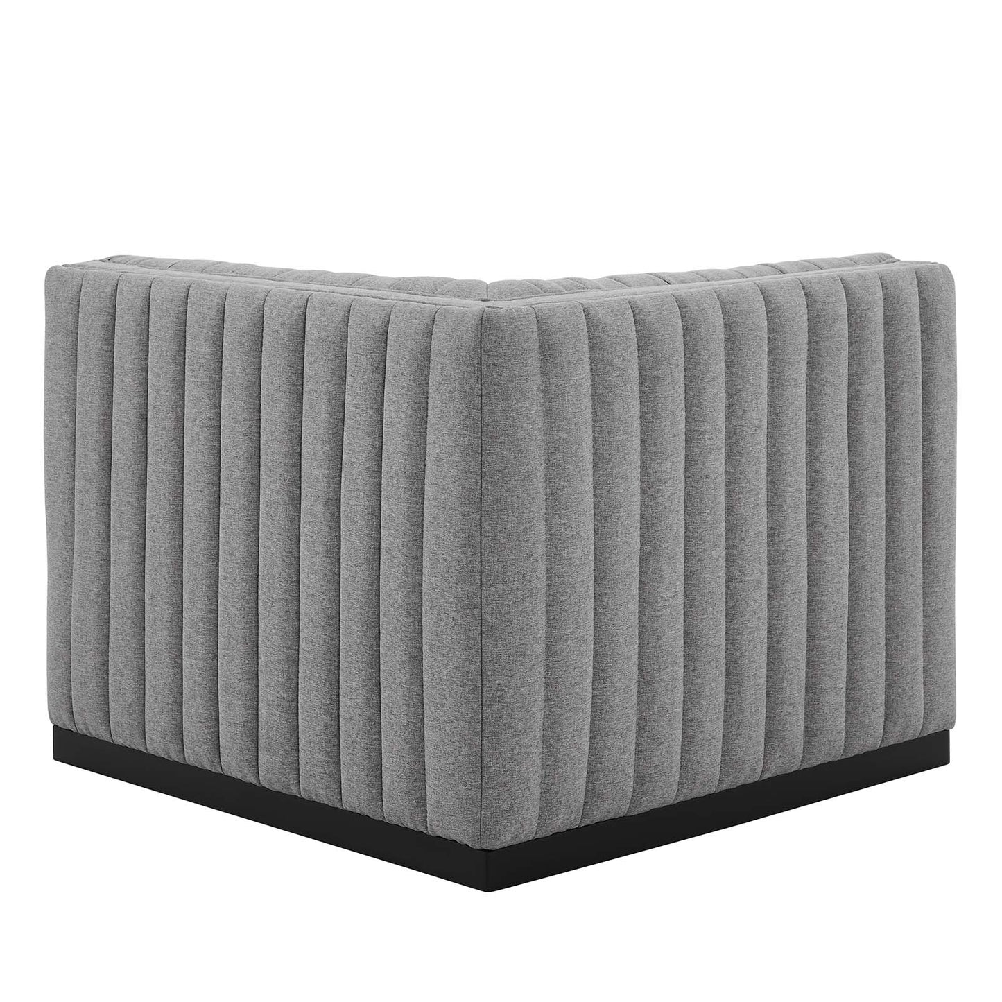 Conjure Channel Tufted Upholstered Fabric Right Corner Chair By Modway - EEI-5499 | Sofas | Modishstore - 10
