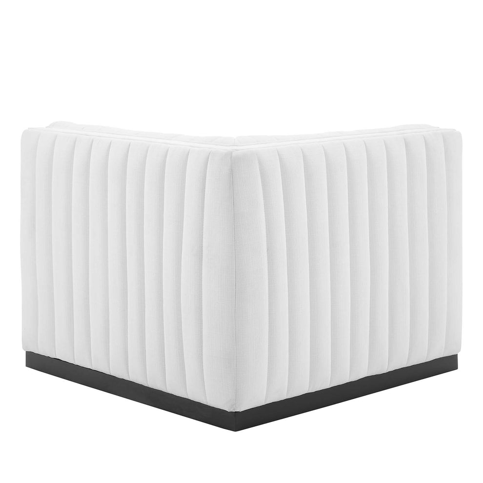 Conjure Channel Tufted Upholstered Fabric Right Corner Chair By Modway - EEI-5499 | Sofas | Modishstore - 16