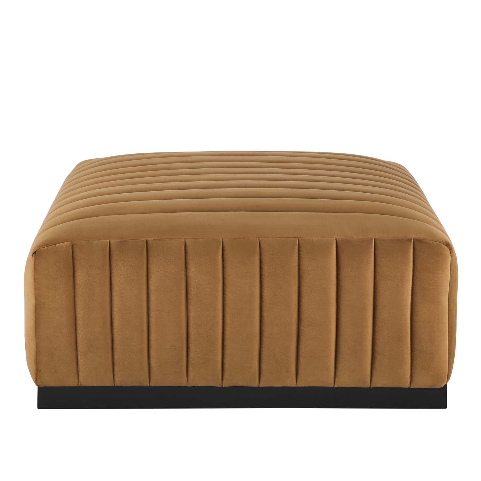 Conjure Channel Tufted Performance Velvet Ottoman By Modway - EEI-5500 | Ottomans | Modishstore - 3