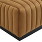 Conjure Channel Tufted Performance Velvet Ottoman By Modway - EEI-5500 | Ottomans | Modishstore - 4