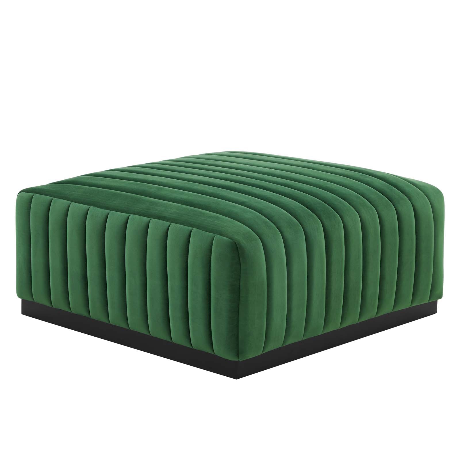 Conjure Channel Tufted Performance Velvet Ottoman By Modway - EEI-5500 | Ottomans | Modishstore - 7