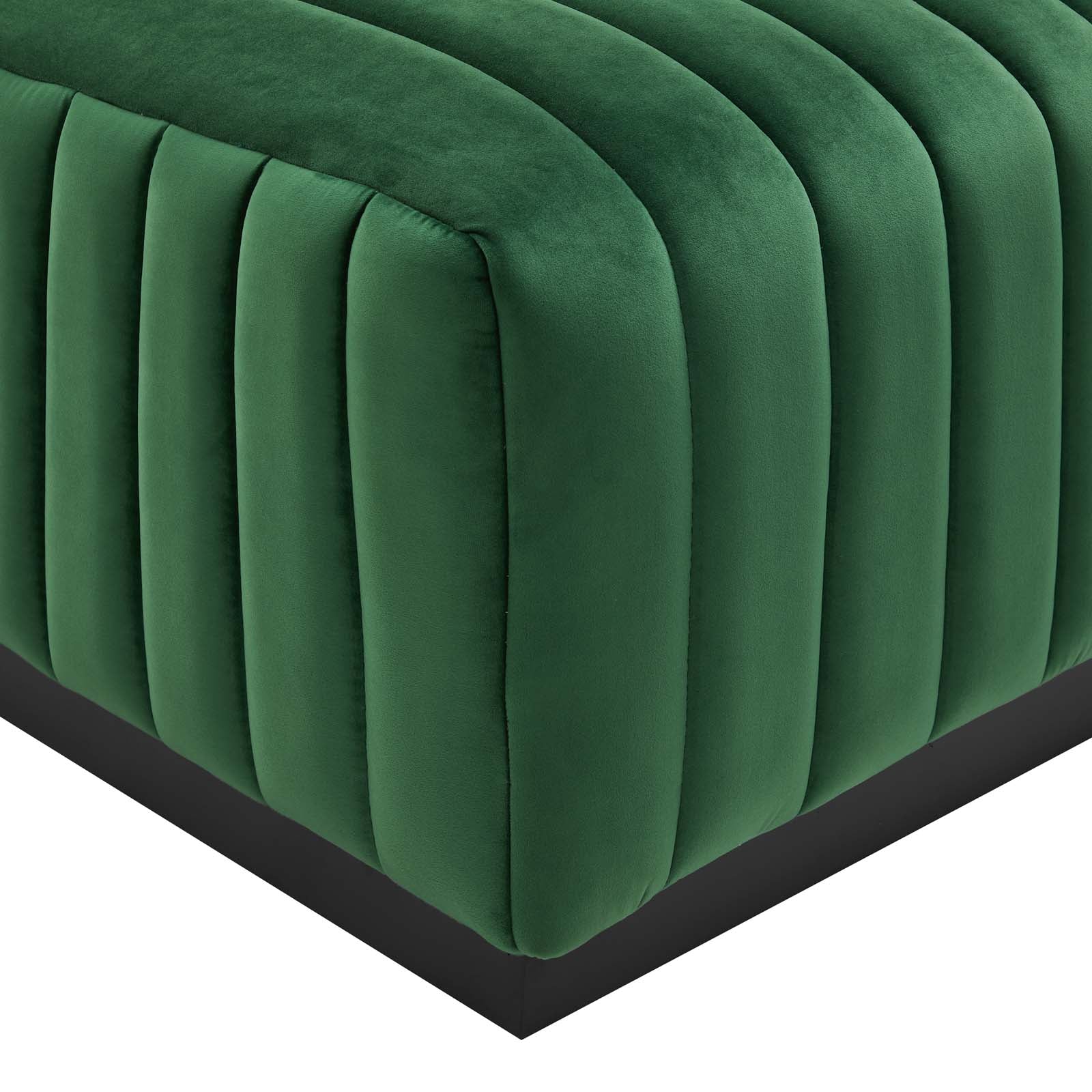 Conjure Channel Tufted Performance Velvet Ottoman By Modway - EEI-5500 | Ottomans | Modishstore - 9