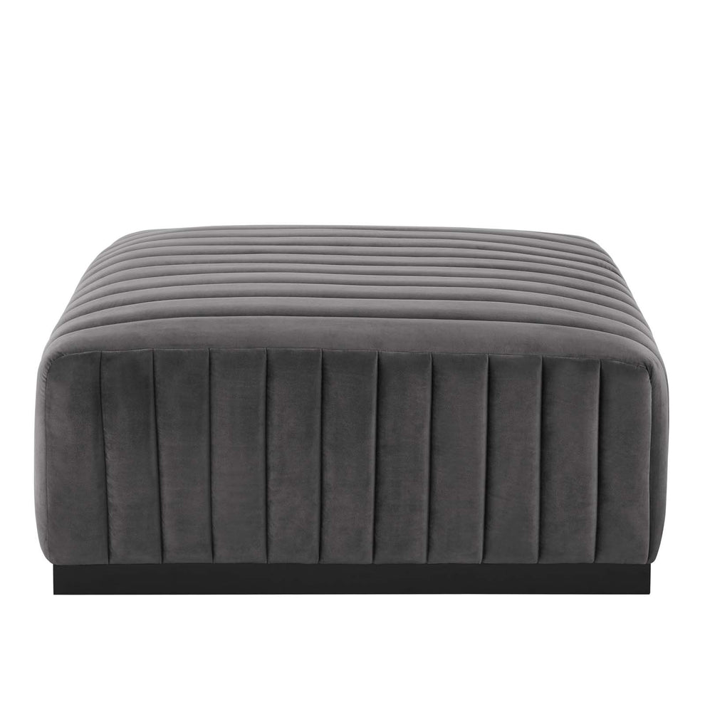 Conjure Channel Tufted Performance Velvet Ottoman By Modway - EEI-5500 | Ottomans | Modishstore - 12