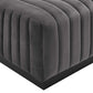 Conjure Channel Tufted Performance Velvet Ottoman By Modway - EEI-5500 | Ottomans | Modishstore - 13