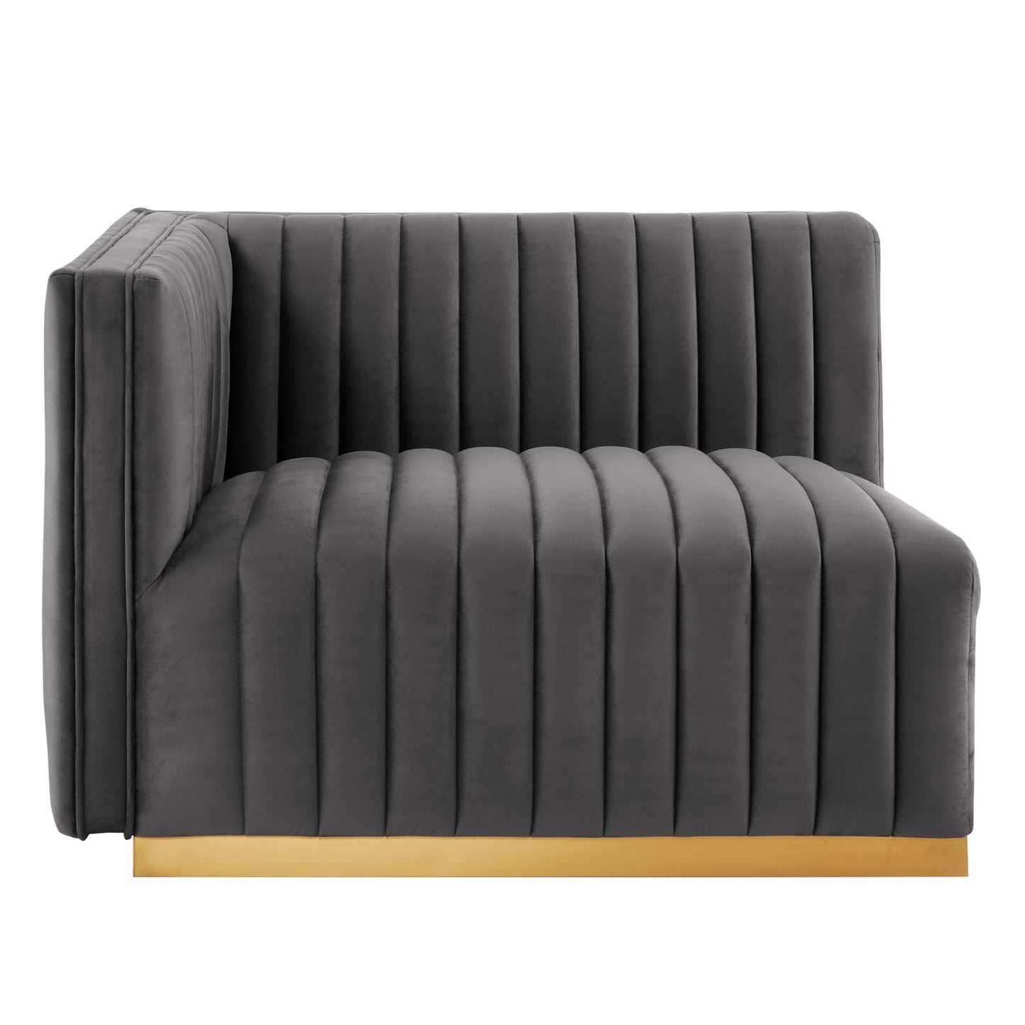 Conjure Channel Tufted Performance Velvet Left-Arm Chair By Modway - EEI-5502 | Armchairs | Modishstore - 14