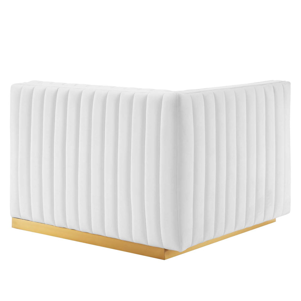 Conjure Channel Tufted Performance Velvet Left-Arm Chair By Modway - EEI-5502 | Armchairs | Modishstore - 27
