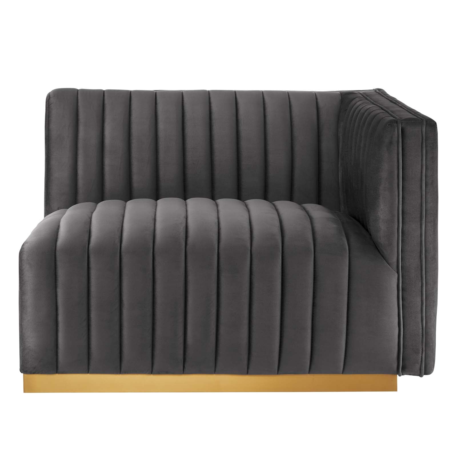 Conjure Channel Tufted Performance Velvet Right-Arm Chair By Modway - EEI-5503 | Armchairs | Modishstore - 14