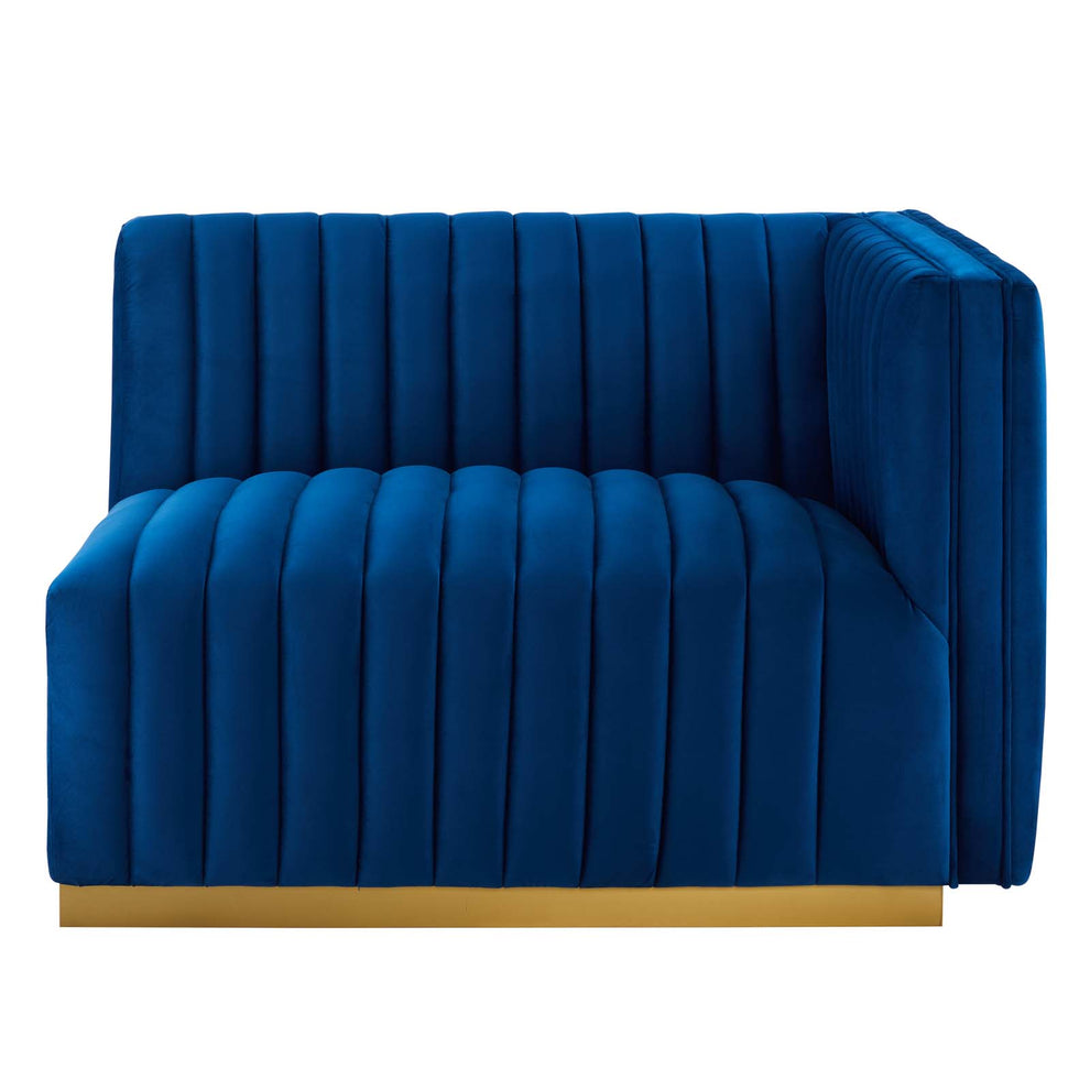 Conjure Channel Tufted Performance Velvet Right-Arm Chair By Modway - EEI-5503 | Armchairs | Modishstore - 20