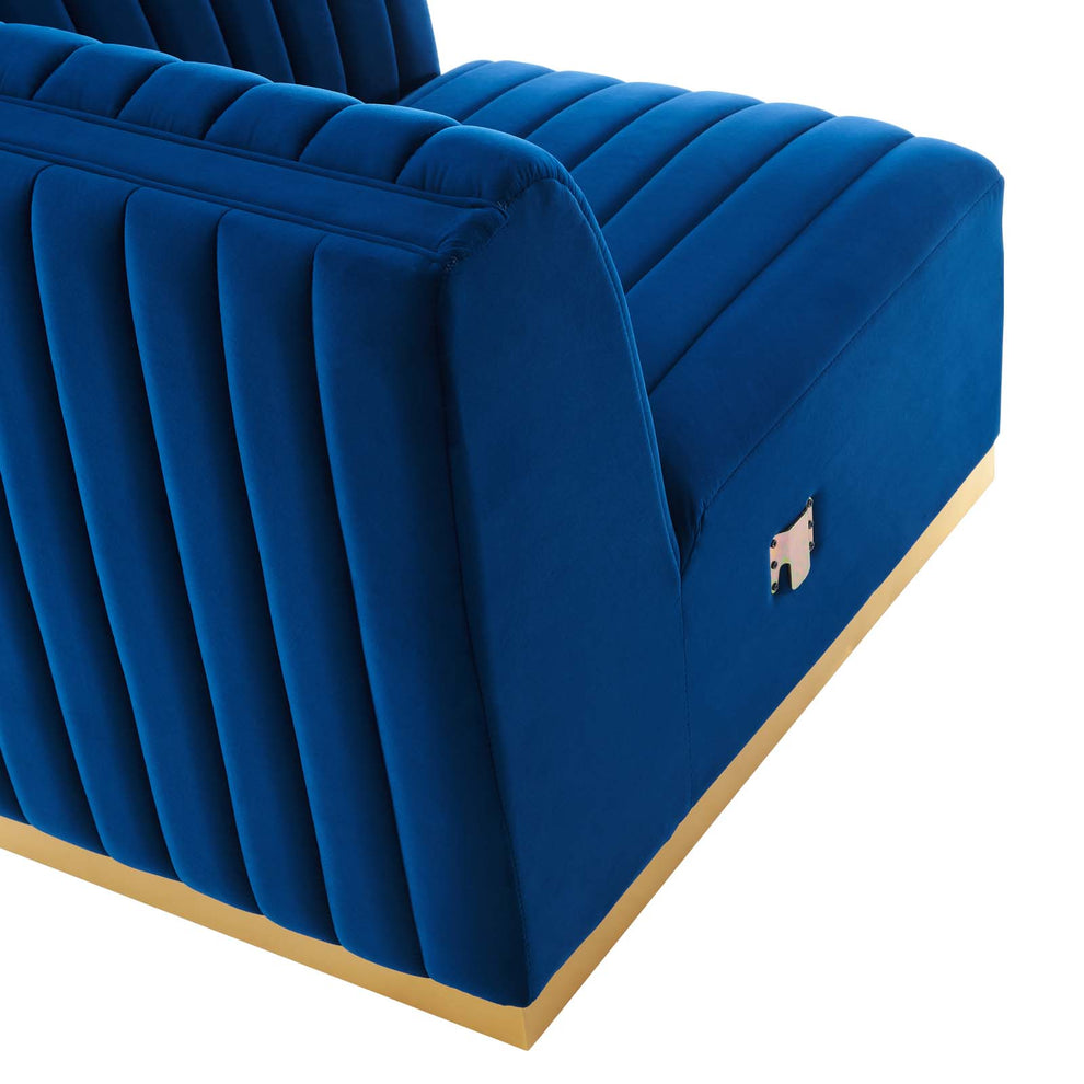 Conjure Channel Tufted Performance Velvet Right-Arm Chair By Modway - EEI-5503 | Armchairs | Modishstore - 22