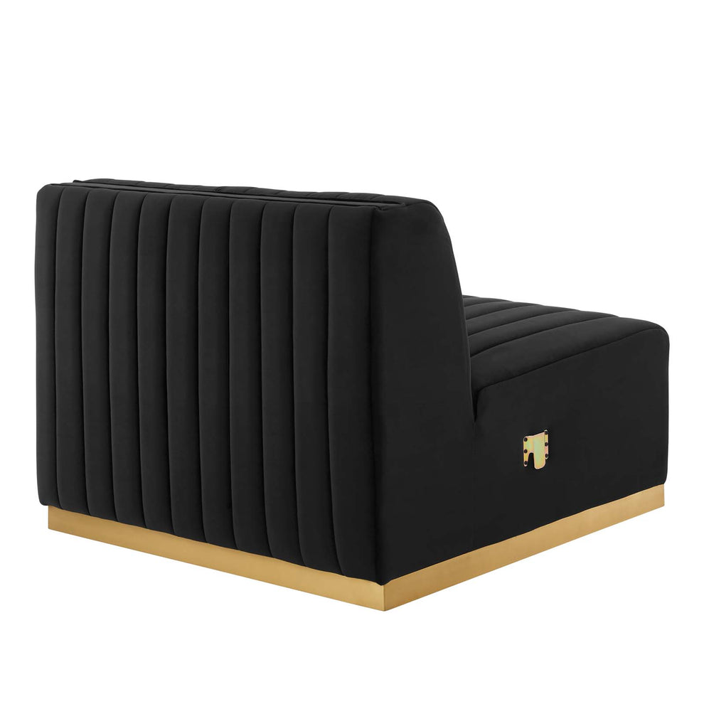 Conjure Channel Tufted Performance Velvet Armless Chair By Modway - EEI-5504 | Lounge Chairs | Modishstore - 3