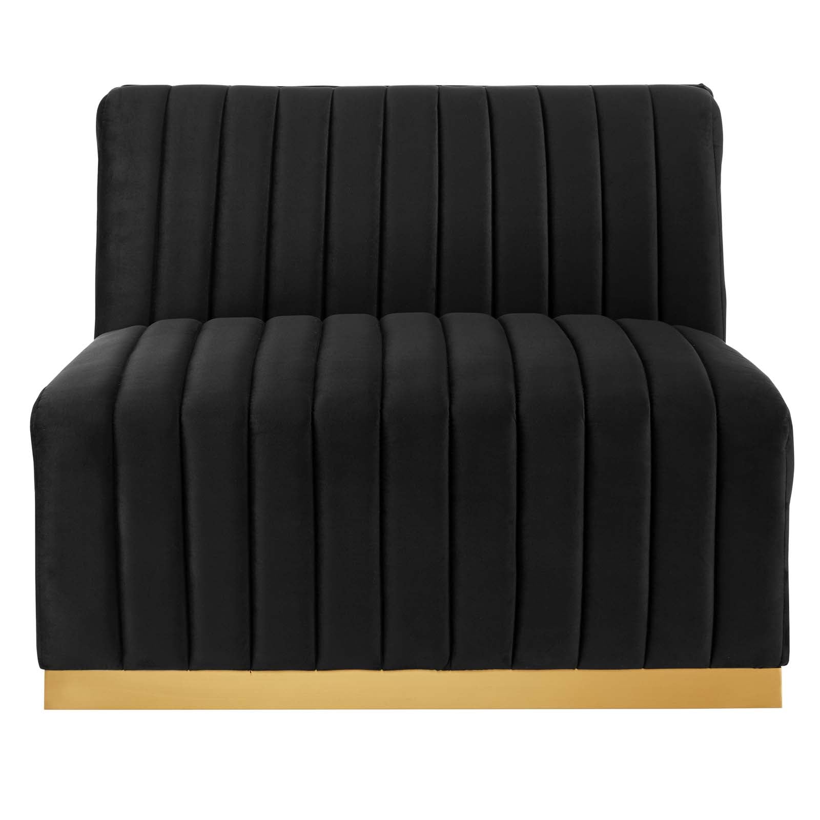Conjure Channel Tufted Performance Velvet Armless Chair By Modway - EEI-5504 | Lounge Chairs | Modishstore - 4