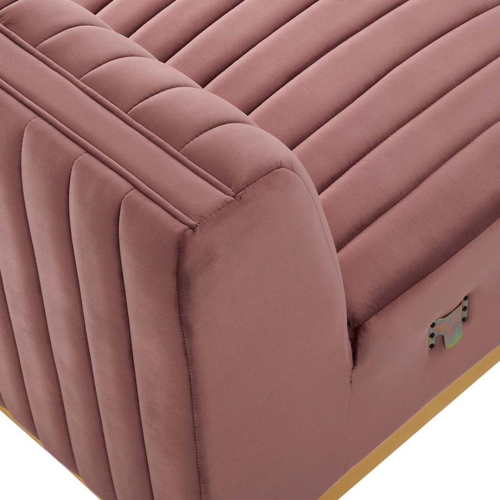 Conjure Channel Tufted Performance Velvet Armless Chair By Modway - EEI-5504 | Lounge Chairs | Modishstore - 12