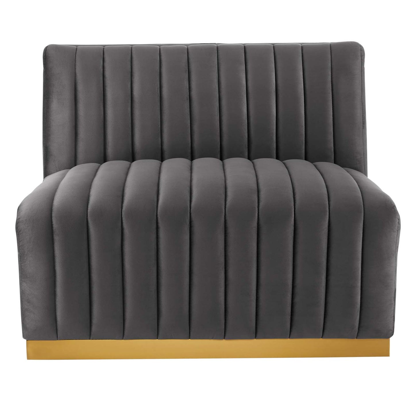 Conjure Channel Tufted Performance Velvet Armless Chair By Modway - EEI-5504 | Lounge Chairs | Modishstore - 18