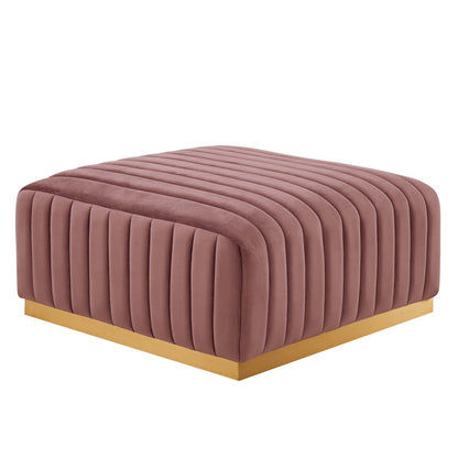 Conjure Channel Tufted Performance Velvet Ottoman By Modway - EEI-5507 | Ottomans | Modishstore - 6